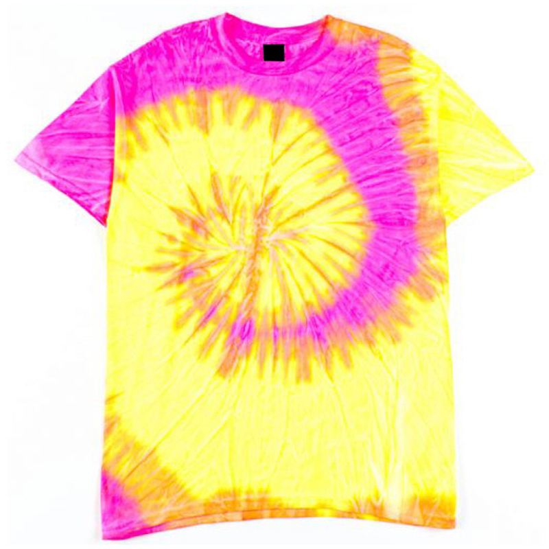 Green Tie Dye Sun Effect T-Shirt