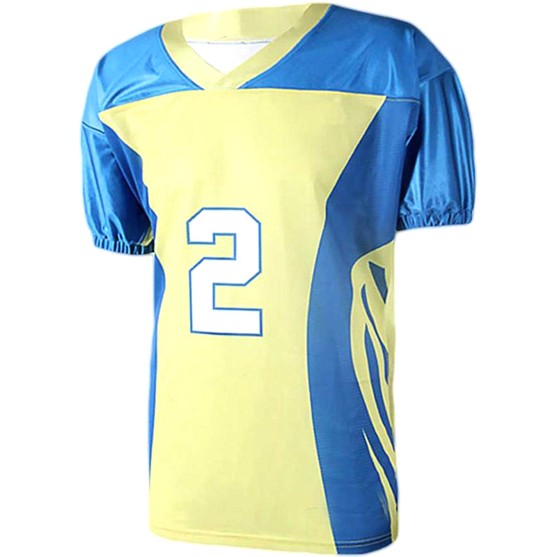 Blue & Biege American Football Unioforms