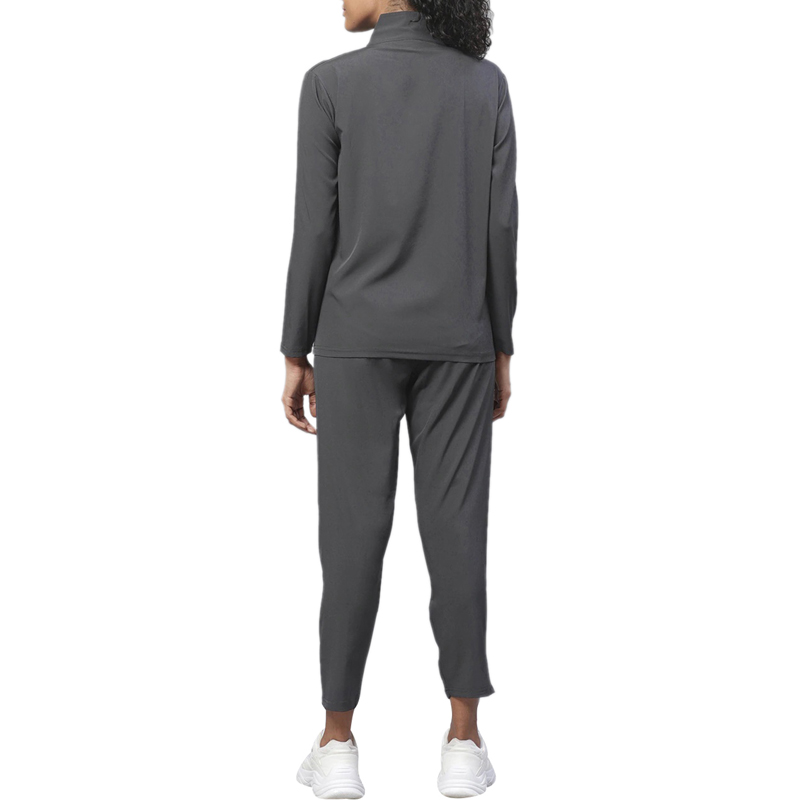 Charcoal Grey Zipper Tracksuits